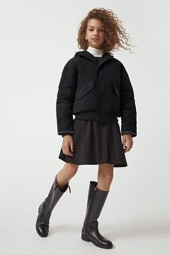 Chamarras Canada Goose Niños Outlet - Rundle Chaqueta De Bombardero Negros NH9263485